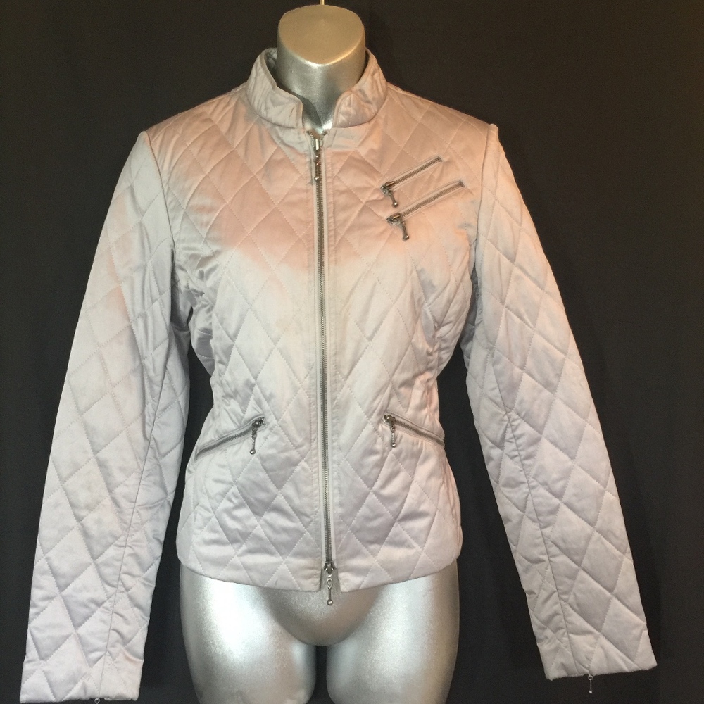 Silver padded jacket